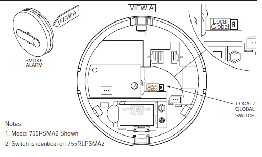 755psma2 And 755rlpsma2, Interconnected Smoke Alarms Wiring Diagram Uk