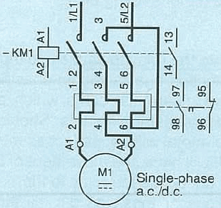 Dol Starter To A Single Phase Motor
