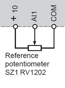 ATV series VSD potentiometer connections