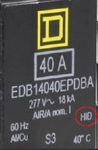 Pic of breaker showing HID labeling
