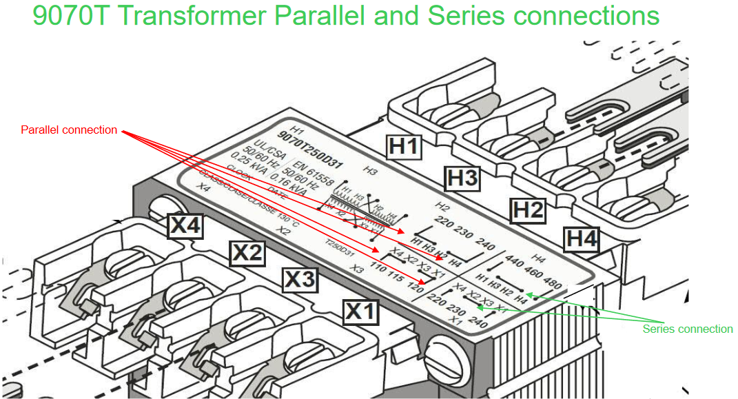 Video: 9070T and 9070TF transformer wiring diagram illustration of parallel and series ...