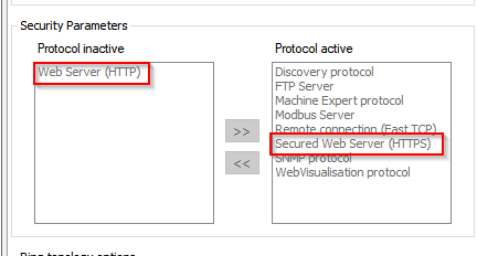 ¿Cómo desactivar Usuario/Contraseña en ESME V1.2 al conectarse al PLC?