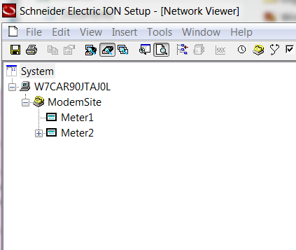 ION Setup Network view