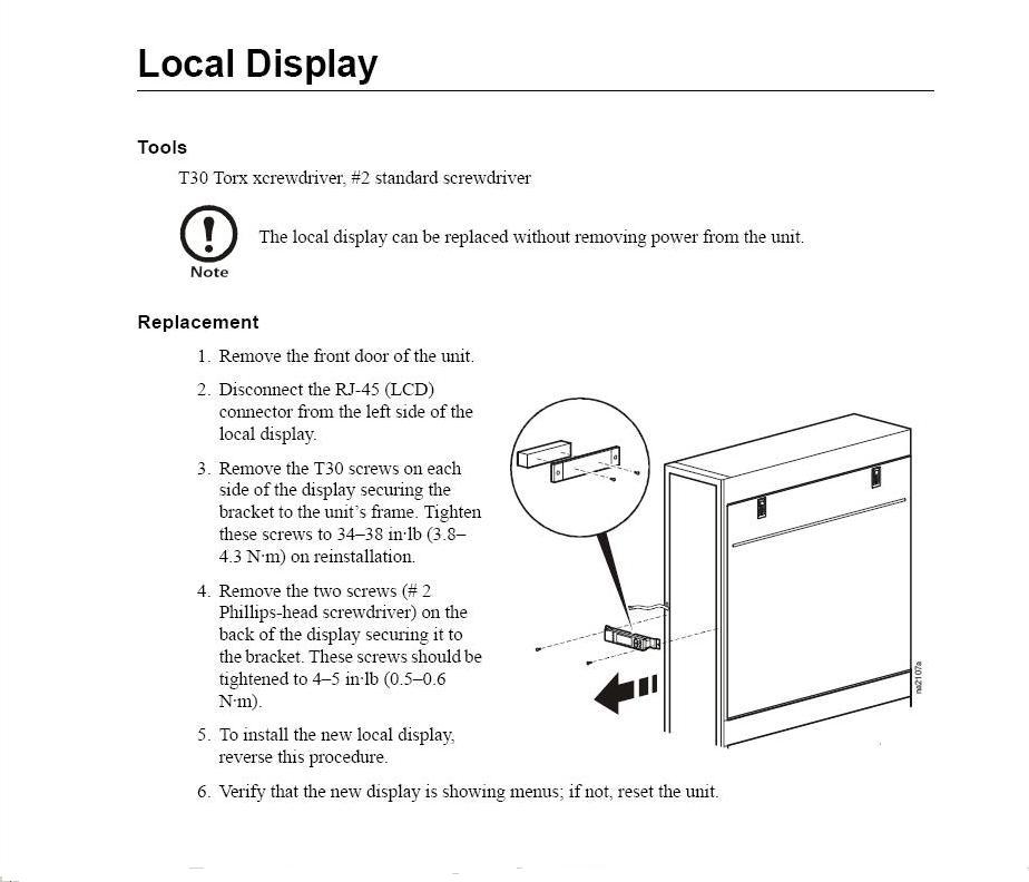 Remove or Install display