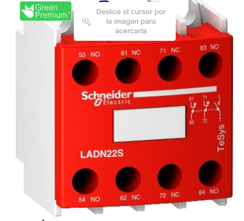 ¿Dispone Schneider de contactores de seguridad? ¿Cuál es la referencia de la cubierta de seguridad (roja) para los contactores LC1D (Tesys D)?