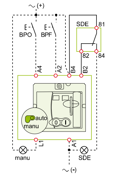 ¿Cuál es el esquema eléctrico del Mando Motor del Compact NSX? ¿Cómo realizar la reconexión automática para un Compact NSX con mando motor y protección diferencial?