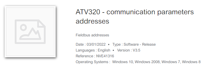 ¿Dónde localizar el mapeado modbus del variador de frecuencia ATV320?