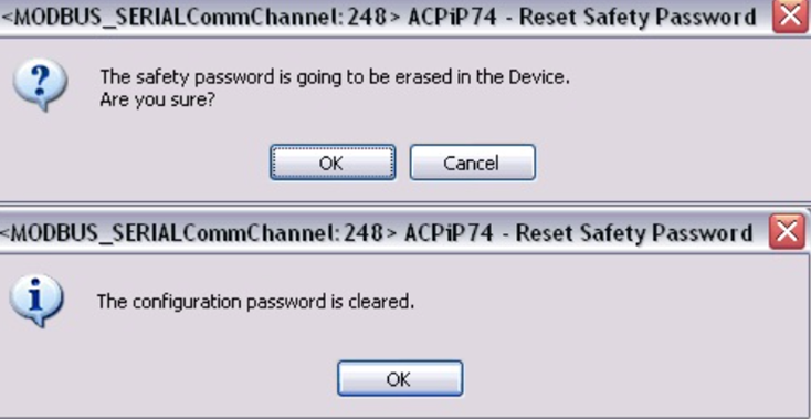 Validate safety password